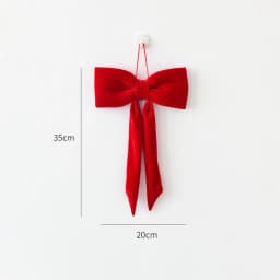 2.5cm Christmas Gift Box Decoration Bow Christmas Red Velvet Satin Ribbon Bow Handmade Christmas Tree Wreath Garland Pendent