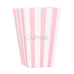 6pcs Rose Gold Pink Stiff Paper Mini Party Popcorn Boxes Pop Corn Candy/ Sanck Favor Bags Wedding Birthday Movie Party Tableware