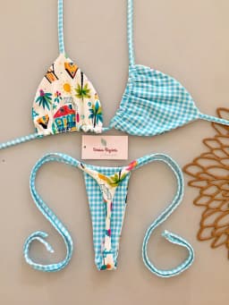 Micro Bikinis 2027 Push Up Women Swimsuit String Swimwear Brazilian Bikini Set Halter Biquini Floral Swimsuit Solid Beachwear