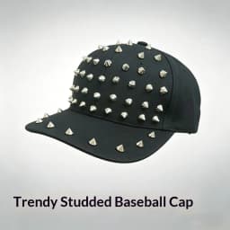 Street style rivet baseball cap for men and women,sun protection hat suitable for outdoor sports in spring and summer,adjustable