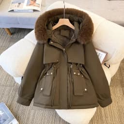 Ladies Down Cotton Jacket 2025 Mid Length Version Temperament Women's Winter Parka Coat Korean Version Fashion Female Outerwear