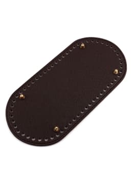 25x12cm Bag Bottom Oval Leather Bottoms with Holes Bag Accessories Handmade PU DIY Part for Handbag Crossbody Messenger Bags