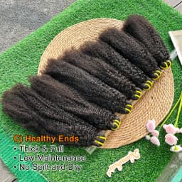 4C Afro Kinky Curly Hair Bundles 100% Raw Vietnamese Virgin Human Hair Extensions Cuticle Aligned Single Donor For Black Women