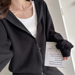 Casual Zipper Up Hooded Sweatshirt Women Solid Color Loose Long Sleeve Hoodies Coats for Woman Spring Autumn Wild Sport Jackets