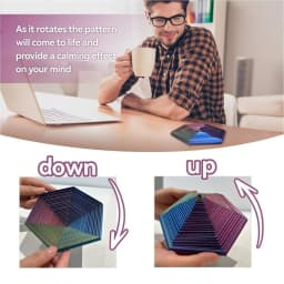 3D Printed Fractal Fidget Hexagon 7cm Portable Playing Sensory Anti-stress Toy Desktop Ornament Kid Toy Visual Gifts Mystery Box