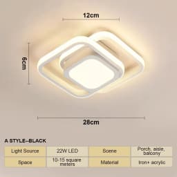 LED Aisle Ceiling Lights Modern Chandelier Three Colors Lamp Minimalist Lamps For Bedroom Light Surface Installation Dining Room