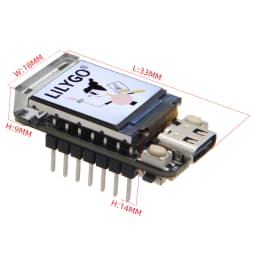 LILYGO® T-QT Pro ESP32-S3 GC9107 0.85 Inch LCD Display Module Development Board WIFI Bluetooth Full Color 128*128 Screen