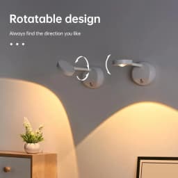 HPH Intelligent Human Sensor Wall Lamp Wireless Wall Light Dimmable Led Spotlight for Rechargeable Lighting Paintings Pictures
