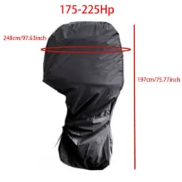 Outboard Motor Covers Trailerable Full Boat Motor Cover Waterproof Heavy Duty Oxford Fabric Outboard Engine Covers Waterproof