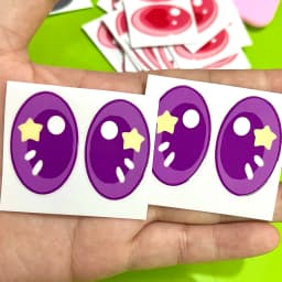 38cm Mokoko Eye Stickers For Labu Eye Makeup Color False Eyelash Customization Gorgeous And Exquisite Periphery Stickers