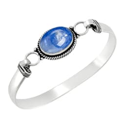 Vintage 925 Silver Bangle Natural Oval Moonstone Bangle Bracelets Handmade Birthstone Bangle Gifts Fine Jewelry for Women Men