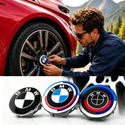 Car 68mm 56mm Wheel Center Caps Emblem Badge 50th Accessories For BMW E39 E46 E90 E60 E87 E53 F10 F20 F30 M X3 X5 X6