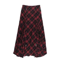 Goth Dark 90s Grunge Chic Adjustable Multi Wear Skirts Cyber Y2K Lattice Metal Buckle Loose Skirt Women Mall Gothic Streetwear