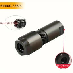 3/6mm Conversion Head Adapter To Straight Grinder Chuck Collet Adapter 100-type M10*1.5 Thread for Woodworking and Polishing
