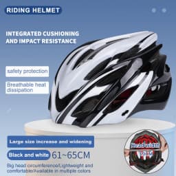 Horntour Big Head Circumference 65cm Bicycle Helmet Riding Light Racing Road Bicycle Helmet Men Women Outdoor Bicicleta Helmet