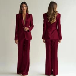 Luxury High Quality Women's Suit One Button 2 Piece Jacket Pants Female Clothing Slim Fit Smart Office Banquet Lady Blazer Set