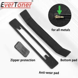 EverToner Purse WOC Metal Buckle Corner Guards, Felt Base Shaper Saver and Anti-wear Sheet for Wallet on Chain Bags