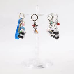 Keychain Hanger Pendants Display Rack Storage Rack Rotatable Rack Hair Ring Rope Desktop Finishing Holder For Earrings Watch