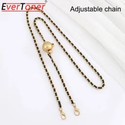 EverToner Adjustable Leather Purse Strap for C-nel Purse Bag - Detachable Chain Shoulder Strap & PVC Organizer Insert Handbags