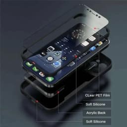 360 Full Body Front+Back Clear Case For iPhone 16 15 14 13 11 12 Pro Max XS X XR 7 8 Plus SE 2022 Silicone Shockproof Cover