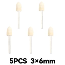 10Pcs/5Pcs Wool Felt Mounted Polishing Buffing Wheel OD 3-10mm Grinding Head for Dremel Drill Rotary Tool 3mm Shank