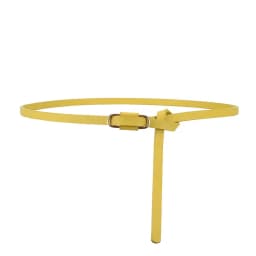 Simple Thin Belts for Women Summer Dress Belt Lightweight 110cm Long Solid Color PU Band Belts