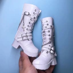 45CMBJD Doll Snow Boots Work Dress Boots Long Boots 1/4BJD Boots Sports Shoes Leather Handmade Doll Accessories Doll