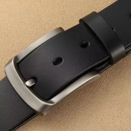 3.8CM High Quality Genuine Leather Belt For Men Luxury Designer Pin Buckle Belts Cowskin Vintage Strap Male Jeans for Man