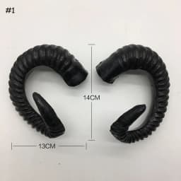 Anime Black Simulation Plastic Goat DIY Cosplay Headband Sheep horn Artificial Christmas Costume
