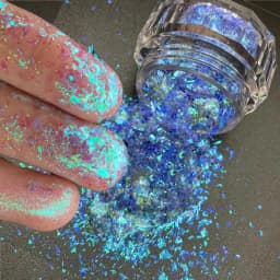 12 Colors Chameleon Glitter Flakes Irregular Untra-Thin Chameleon Yuki Glitter Sequins Mirror Effect Manicure Chameleon Sequins