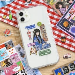 Showa Theme Die-Cut Stickers Book 25/50 Sheets for DIY Decorative Scrapbook Phone Case Collage Aesthetic Stationery Stickers