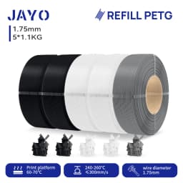 JAYO 5.5KG 3D PETG / High Speed Matte PETG / PLA Classic Printer Filament 1.75mm 3D Printer Filament Neatly Wound PETG for 3D