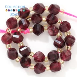 6 8 10mm Natural Stone Beads Garnet Jade Faceted Round Beads Loose Beads for Jewelry Making Diy Beading Accessory