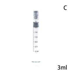 1ml/2.5ml/3.5ml/5ml Optional Capacity Beauty Glass Syringe Luer Lock Syringe Borosilicate Glass Prefillable Syringe