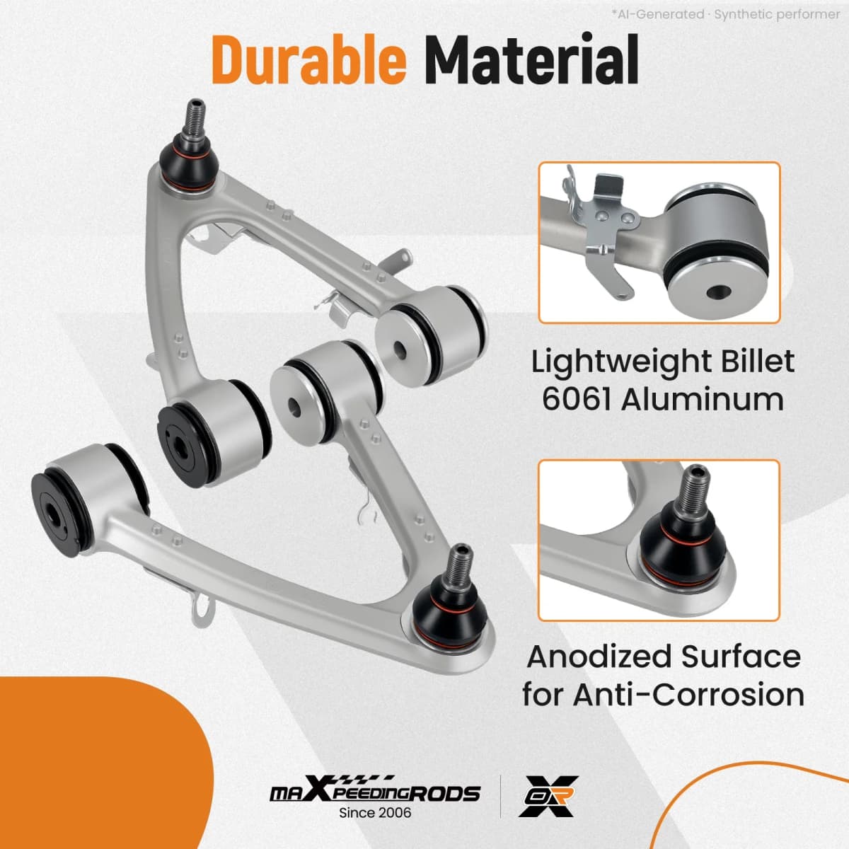 Set of 2 Front Upper Control Arms for Maserati Quattroporte GranTurismo 08-12 Brand New