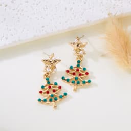 New Christmas Deer Stud Earrings for Women Cute Animal Elk Rhinestone Earring Merry Christmas New Year Wedding Jewelry Gifts