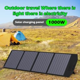 2000W Foldable Solar Panel, 12V Portable High-Efficiency Charger for RV, Camping, Off-Grid & Emergency Power Supply