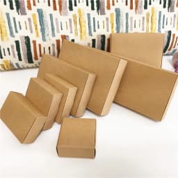 50Pcs Paper Cardboard Gift Boxes Jewelry Packaging Boxes Carry Case Jewelry Accessory Packaging Handmade Gifts Display Boxes