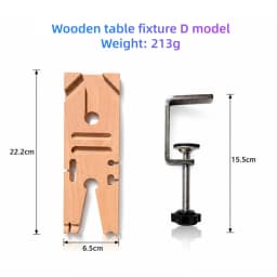 PHYHOO Wood Mini Table Clamp Small Bench Vice Jeweler Hobby Clamps DIY Mold Craft Repair Tool Portable Work Bench Screw Vise
