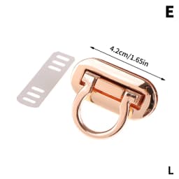1PCS Mini Oval Twist Lock Metal Closure Buckle Turn Locks For Purse Wallet Women's Handbag Shoulder Bag Accessories