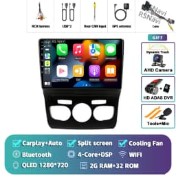 Android 16 Carplay DSP WIF+4G Car Radio GPS Multimedia Player For Citroen C4 C4L DS4 2013 2014 2015 2016 2017 Stereo 360 Camera