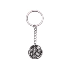 EUEAVAN Retro Mysterious 24 Runes Keychain Norse Viking Jewelry Courage Charm Letter Amulet Keyring for Women Men Accessories