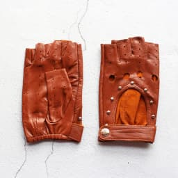 Women's Leather Half Finger Gloves Thin Single Layer Breathable for Spring Summer Outdoor Riding And Driving