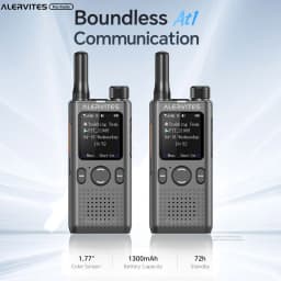 Baofeng AT1 Global Mini Walkie Talkie POC 4G/5G Network Lifetime Free Use Create Groups Unlimited Distance ALERVITES Ham Radio