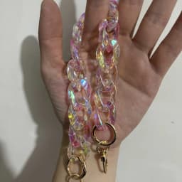 Colorful Resin Chains for Womens Bag Shoulder Strap Acrylic Chain Purse Replace Handle Handbag Parts Hardware Accessories
