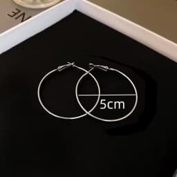 4CM 5CM 6CM Big Hoop Earring for Women Hiphop Rock Temperament Simple Circle Round Ear Jewelry Brincos Ornamentos Orejeras
