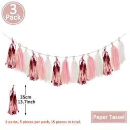Iridescent Number 16 Paper Star Dot Garland Hanging Bunting for Sweet Rose Gold 16th Happy 16st Birthday Anniversary Party Decor