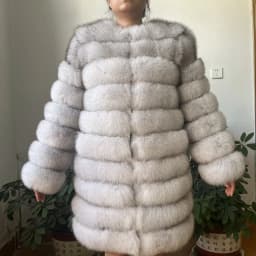 NEW 4in1 Real Fox Fur Long Coat Winter Coat for Women Jackets Vest Winter Outerwear Women Fox Fur Coat High Quality Fur Clothes