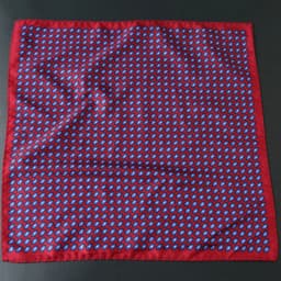 32cm Fashion Mens Oversized Polka Dot Pocket Square Elegant Silky Floral Navy Blue Handkerchief Wedding Tuxedo Accessories Hanky