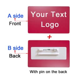 86x54x0.4mm Personalize Your Logo Text Aluminium Plate Custom Badge Adhesive Tape ID Door Wall Mailbox Business Card Name Tag